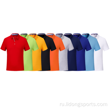 Оптовая хлопковая полиэфирная рубашка для гольфа Plain Plain Ploo